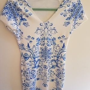 White and Blue dress